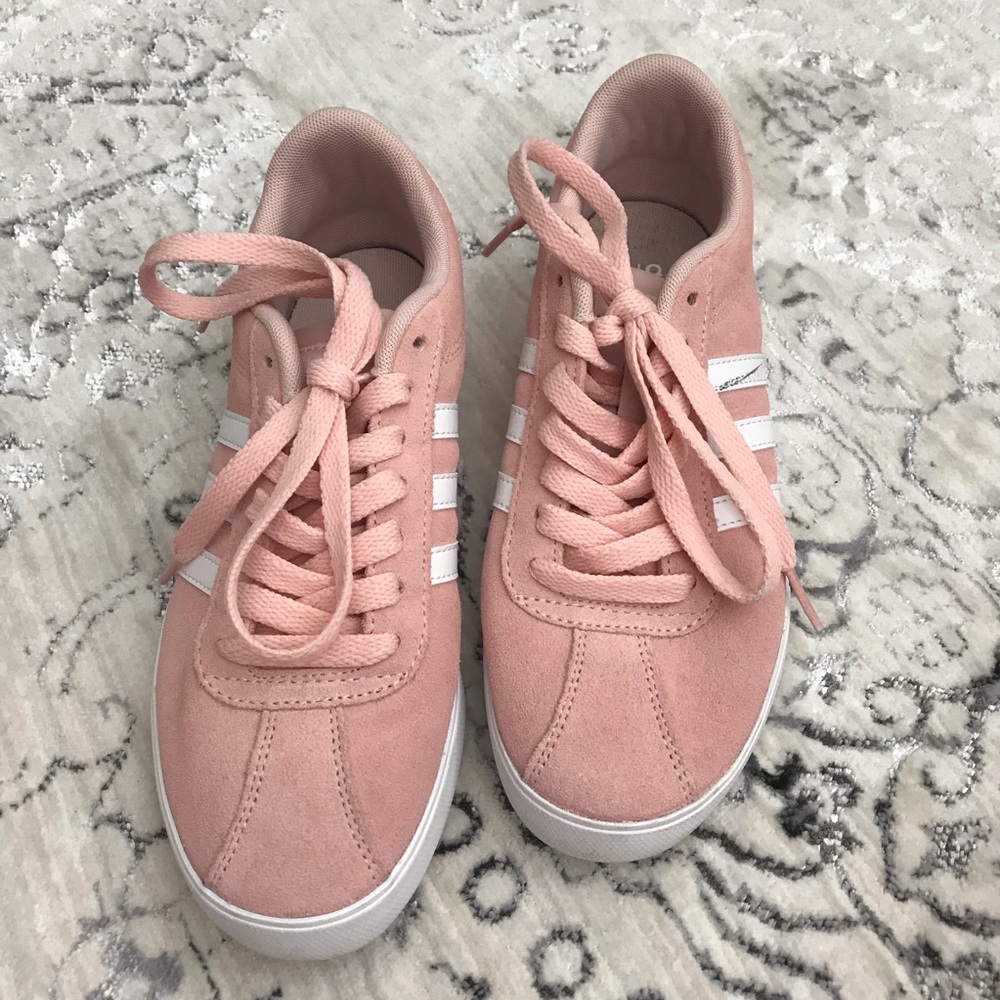 Adidas suede tennis shoes